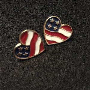 Vintage Heart of America Earrings